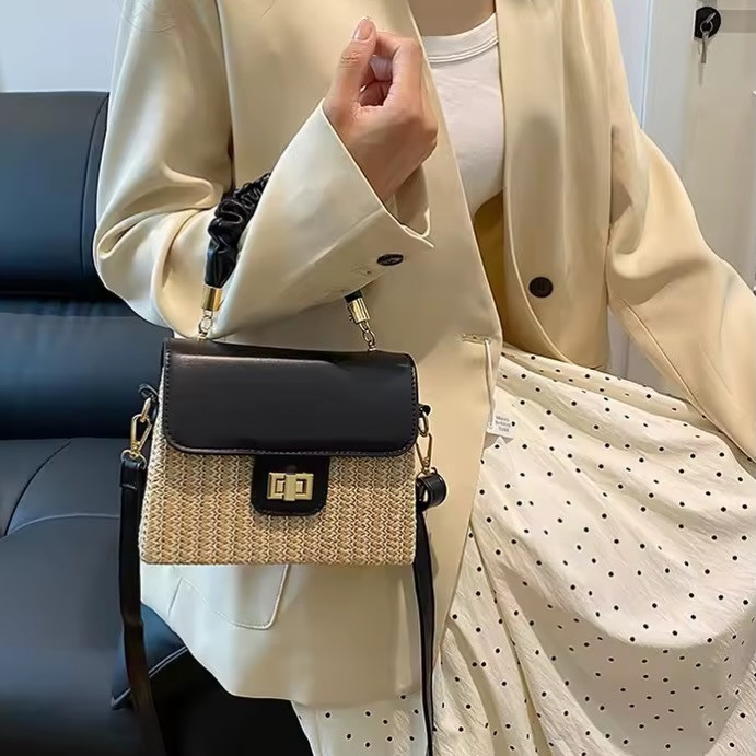 کیف حصیری زنانه وارداتی کد 507