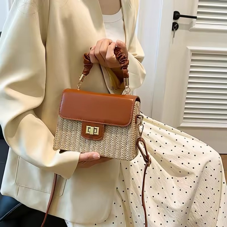 کیف حصیری زنانه وارداتی کد 507